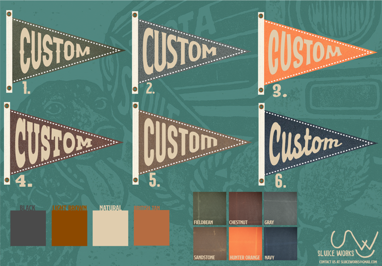 Digital Proof Set for a Custom Pennant